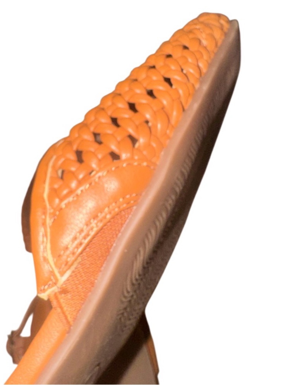 NEW TAGS FRYE & co brown braided sandals women’s shoes size 6 - Picture 5 of 11